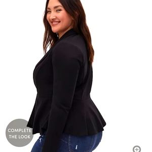 NWT Black Peplum Jacket